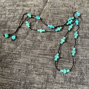 Beads On Cord Necklace